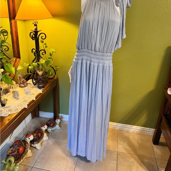 BCBGMaxAzria Light Blue One-Shoulder Dress - Picture 1 of 10